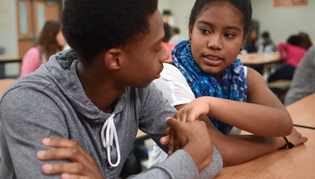 Teens in classroom